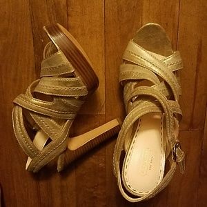 Gold Coach heels